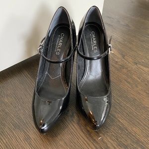 Black Mary Jane heels